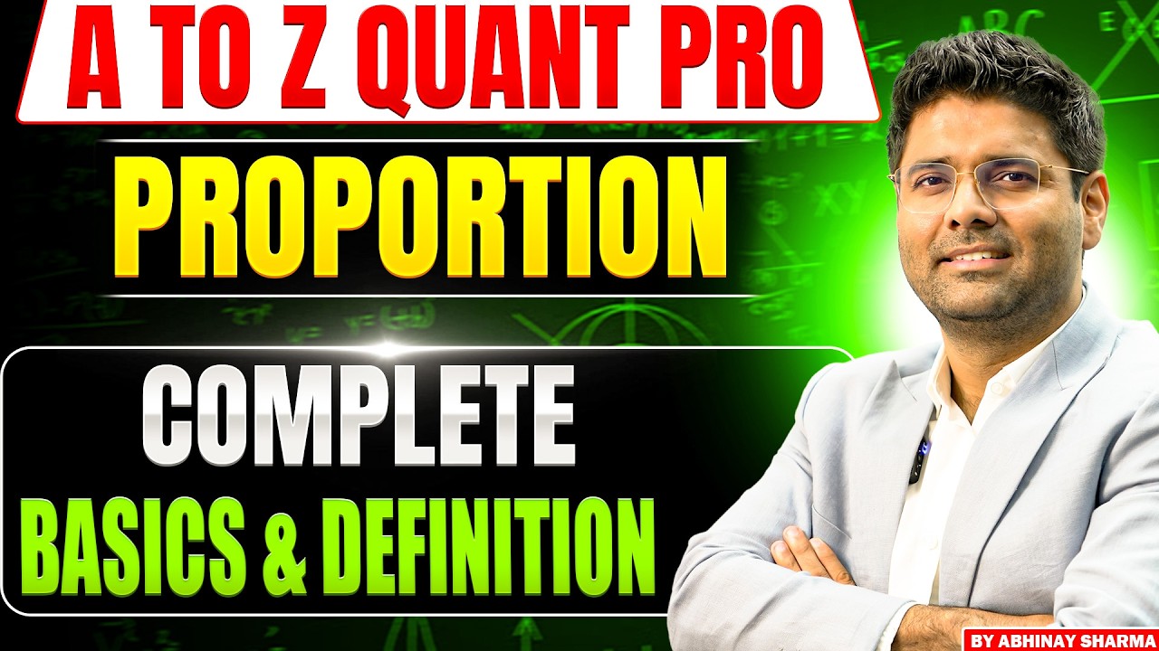 डर हार का तो जीत कैसे ? Ratio & Proportion - Basics & Definition | BY ABHINAY SHARMA@ABHINAYMATHS