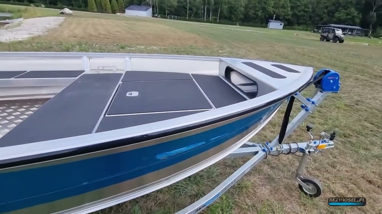 Łódź Aluminiowa Kormoran B420LDF Pokład + Wykończenie + Silnik STORM 13,5KM