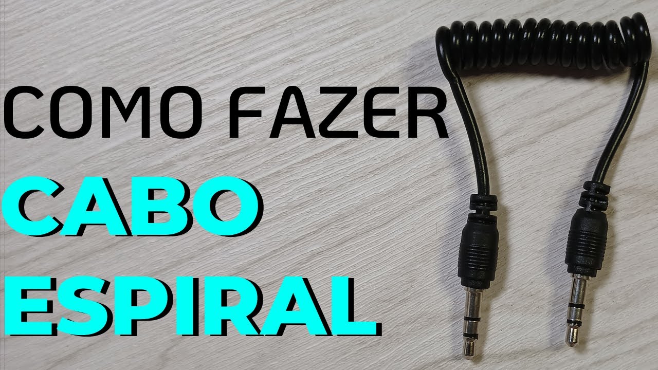 COMO FAZER CABO ESPIRAL QUE NÃO DESENROLE | O JEITO MAIS FACIL DE FAZER
