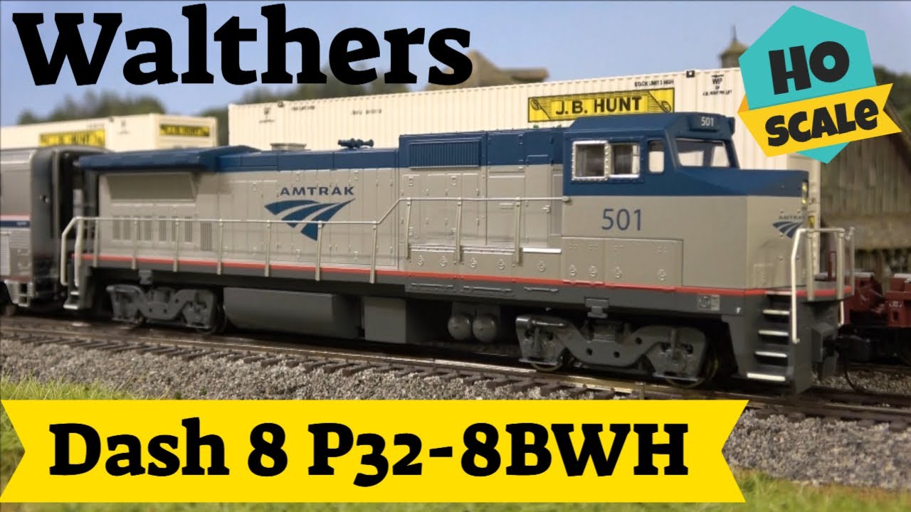 Review: Walthers HO Amtrak Dash 8 P32-8BWH with DCC, ESU LokSound, LED Lighting, Amtrak Phase V