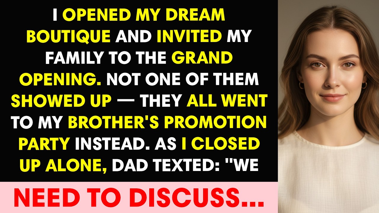 I Opened My Dream Boutique And Invited My Family To The Grand Opening. Not One Of Them Showed Up