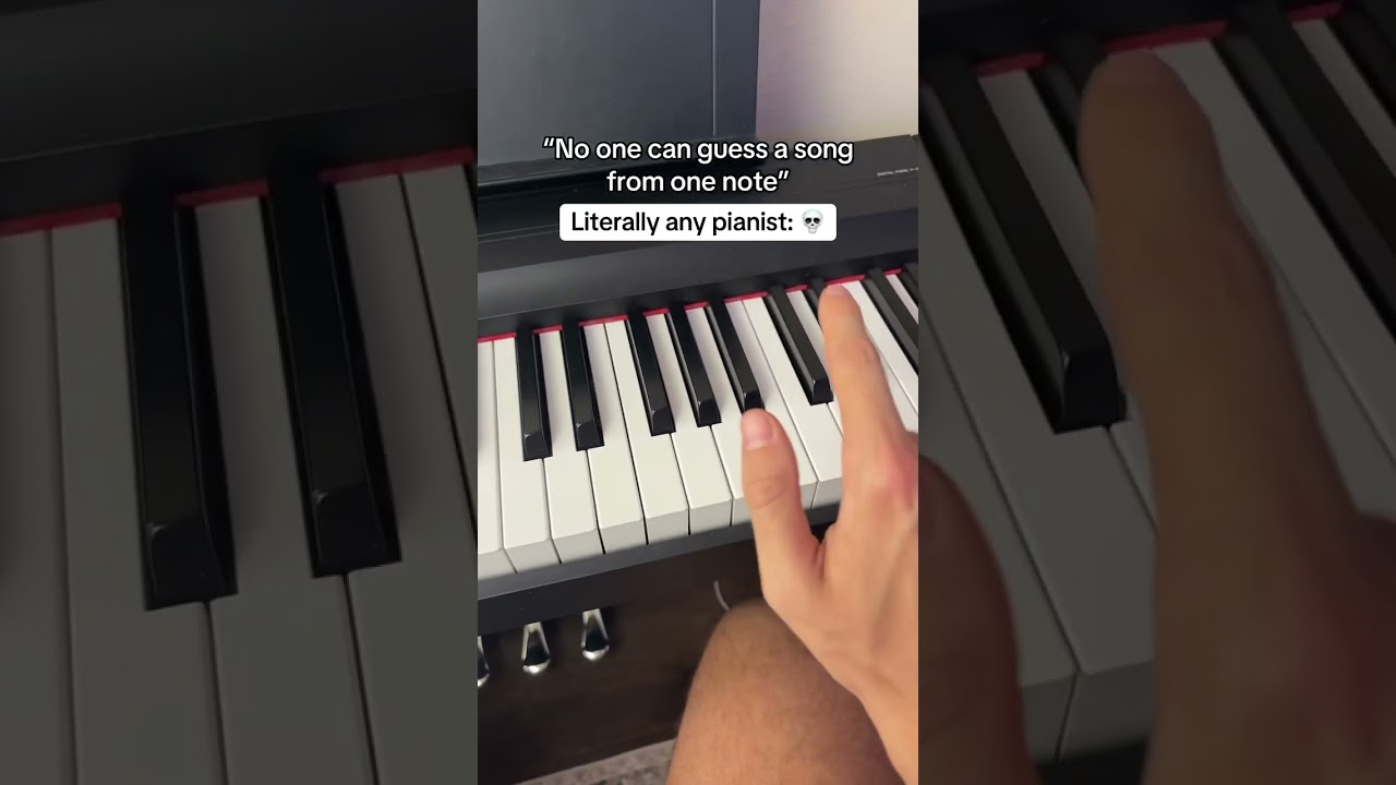No One Can Guess This Piano Song with ONE Note!😳 #song #piano #tutorial