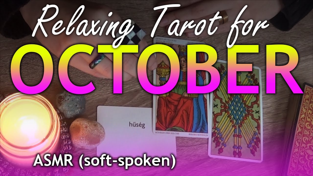 ♡ ASMR  Monthly Tarot Reading ♡ // Lottery, Contemplative Reading for Month of OCTOBER