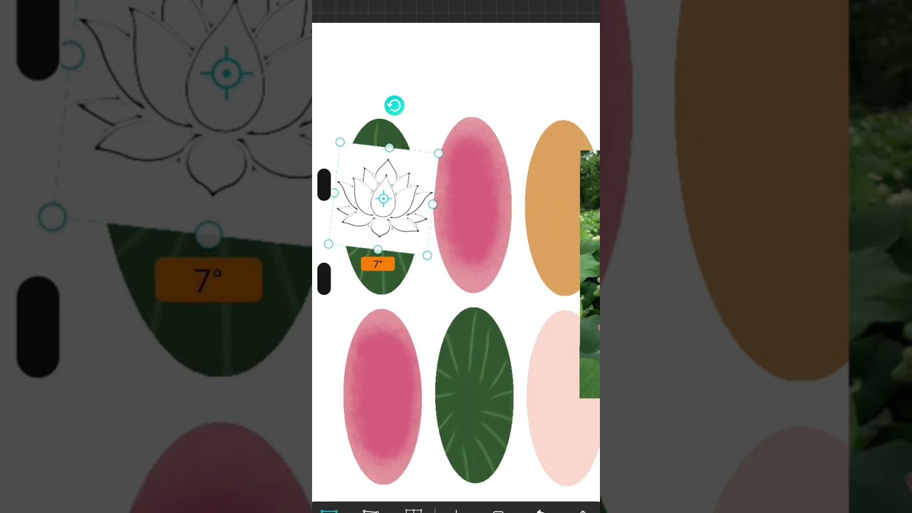 LOTUS INSPO NAILS 💅 ✨ / DIGITAL NAIL ART CREATED IN ANDROID BY ME / FIRST TIME 😱 💥 