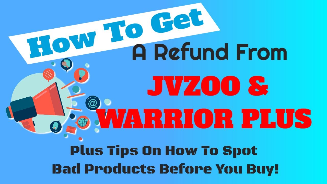 How To Get A Refund From JVZoo & Warrior Plus! 💪