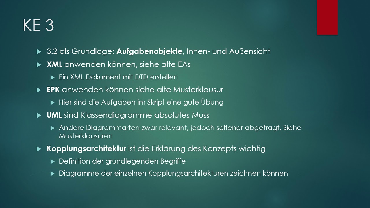 Betriebliche Informationssysteme (01770) Erfahrungsbericht SoSe20