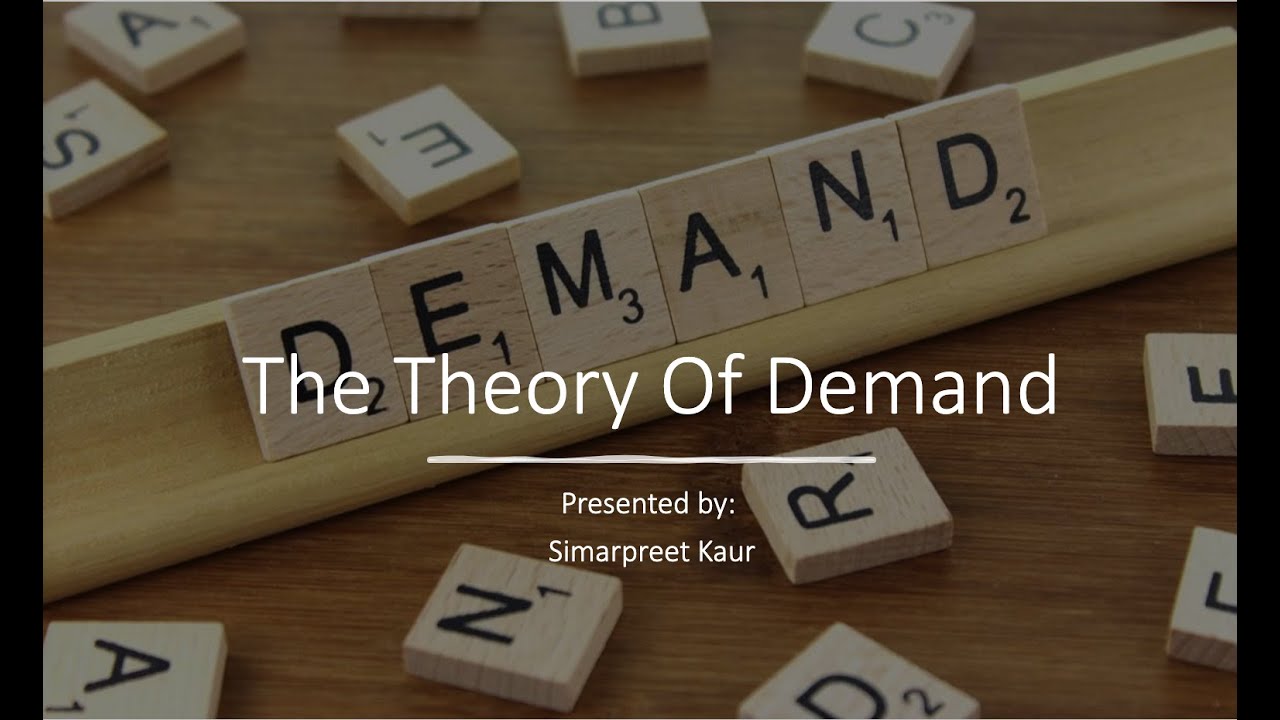 The Theory of Demand #EconomicsMadeSimple