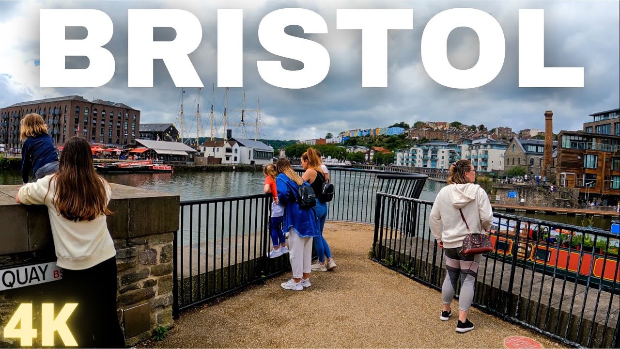 A walk through BRISTOL - City Center and Full Quayside