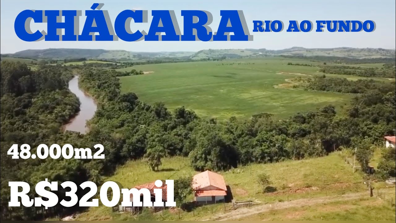 CHÁCARA 2 CASAS - RIO DAS CINZAS AO FUNDO 48.000m2 R$320mil