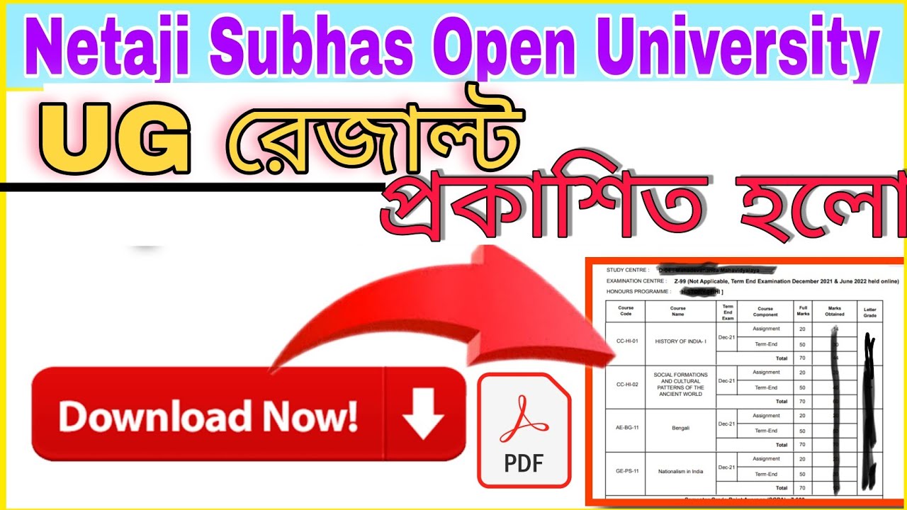nsou ug results 2022 || nsou ug results download process || ug provisional progress report download