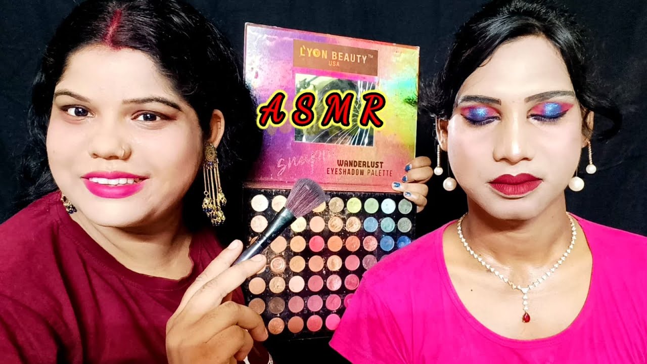 ASMR~ Doing My Elder Brother Transformation Makeup Boy to Girl ( Roleplay) @asmrsangi7044
