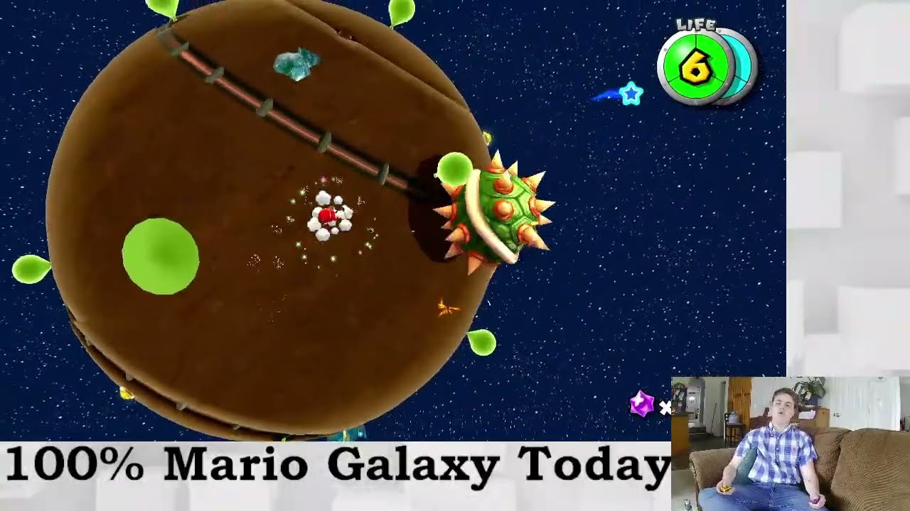 Bowser & Purple Coins-Mario Galaxy 100% LIVE