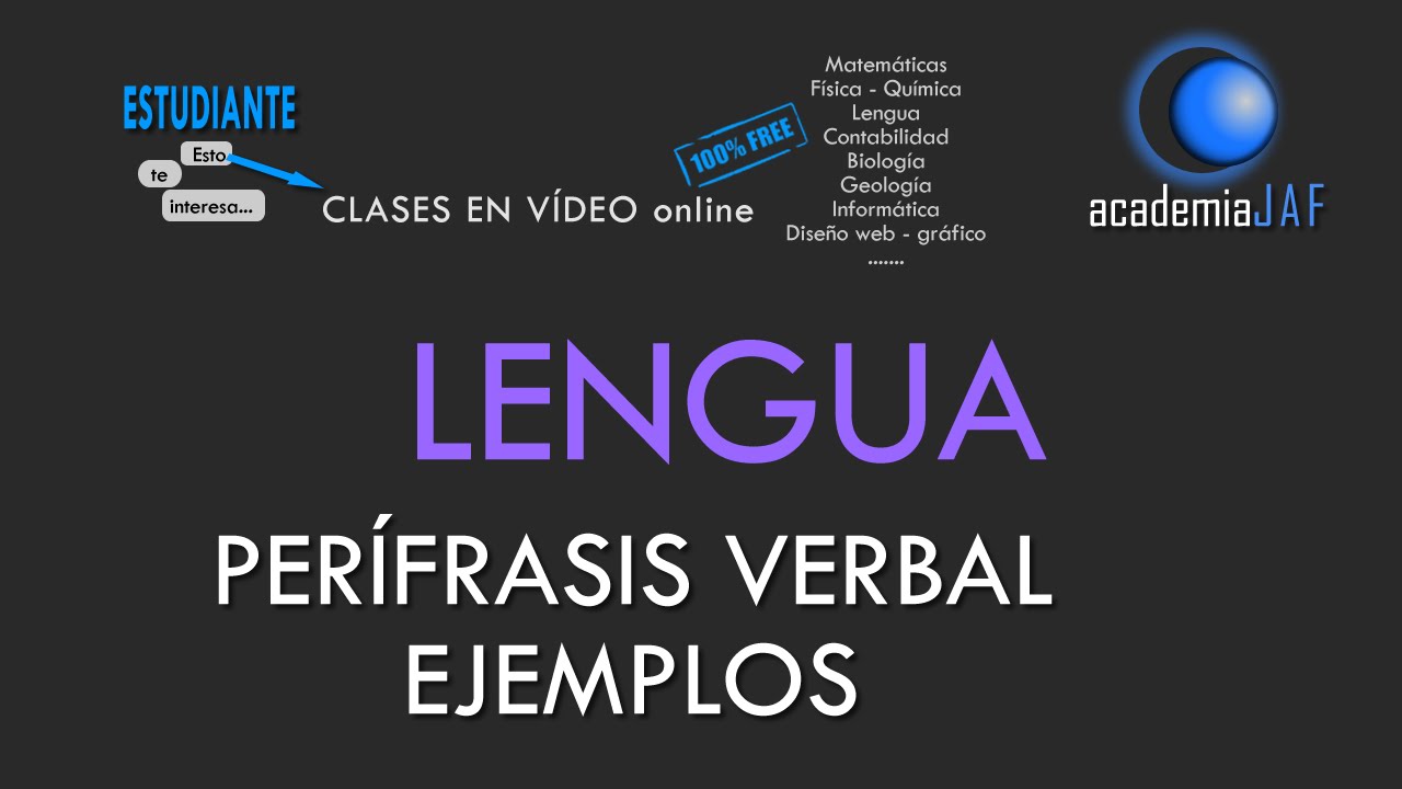 Ejemplos de Perífrasis Verbales - ¿Es o no es una perífrasis verbal?