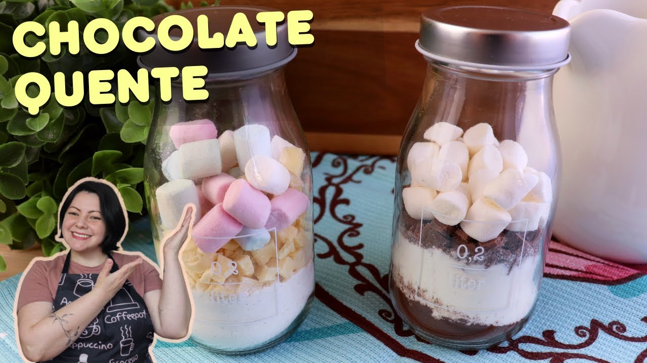 Mix de Chocolate Quente na Garrafinha Tradicional e Branco | Priscila Piardi