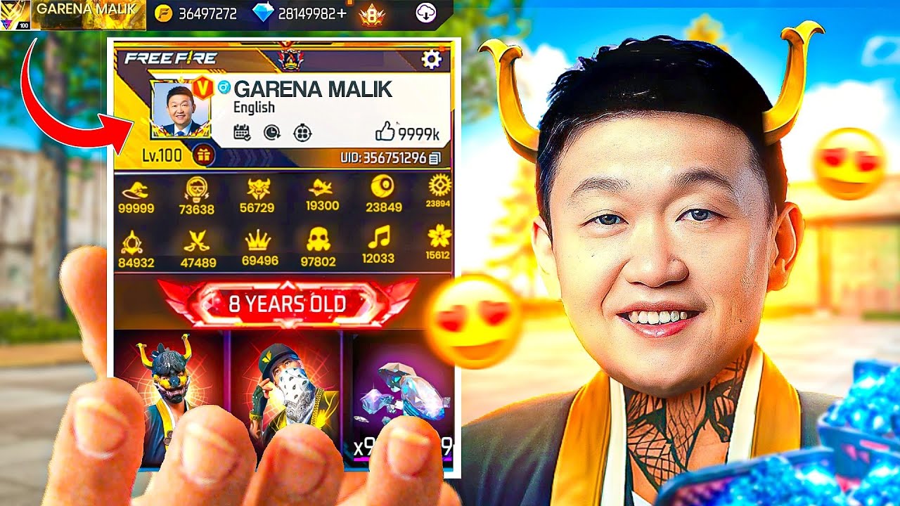 Free Fire Owner&rsquo;s ₹1 Crore ID 😲 Most Secret Prime 8 ID Collection Reveal &ndash; Garena Free Fire
