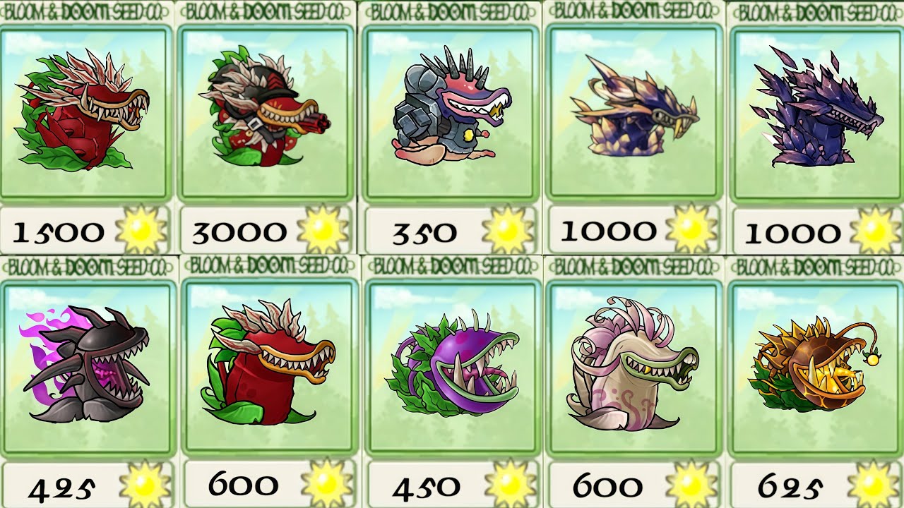 PVZ Fusion 3.3 Showcase 🌱 All Chomper Plants – Every Variant Revealed!