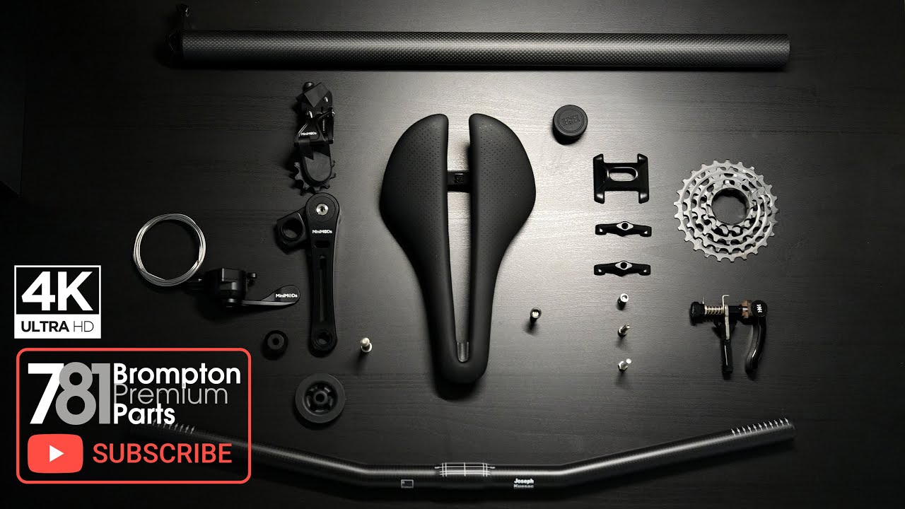 781 Project - Brompton Lagoon Blue - Part 2 (H&H 3k Carbon Seatpost and clamp & JK Carbon Handlebar)