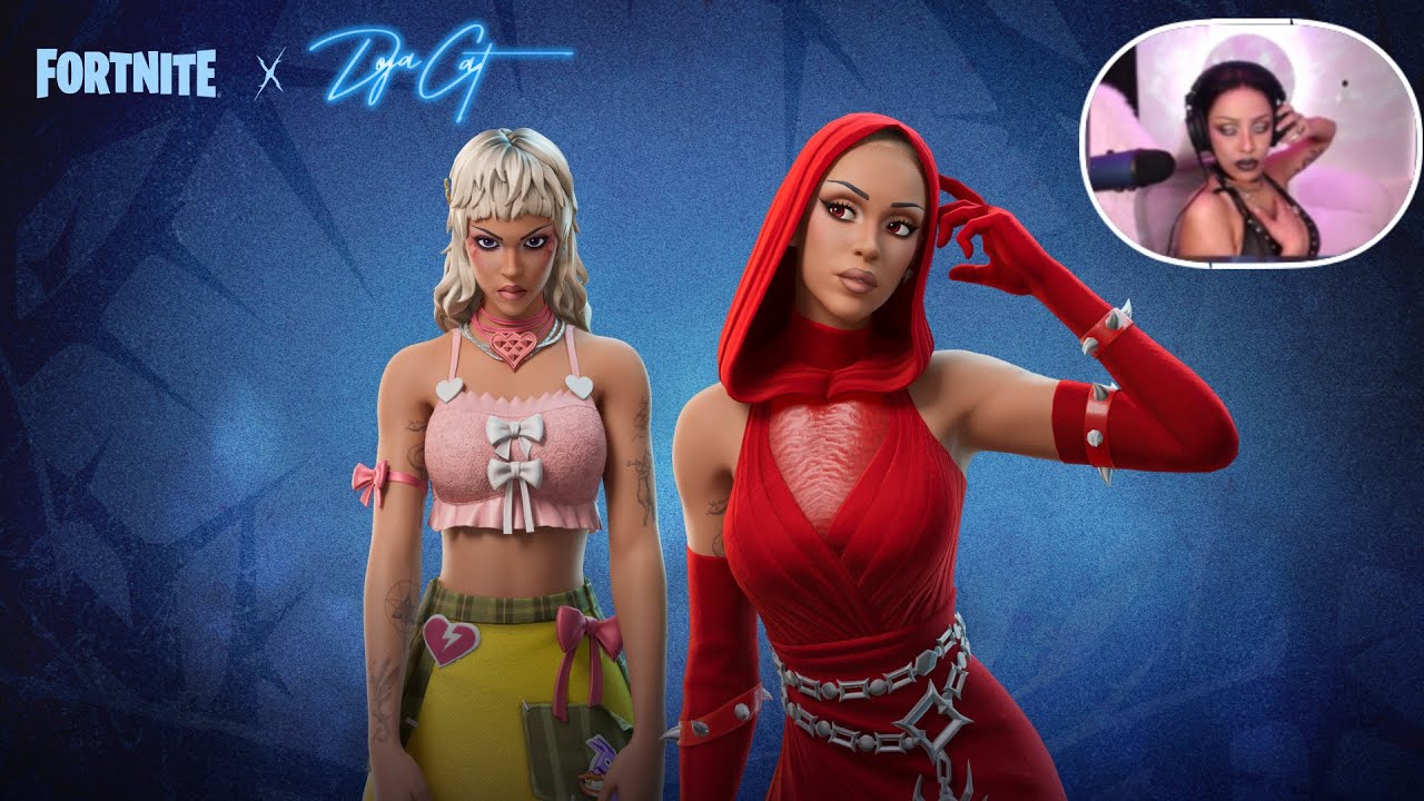 DOJA CAT PLAYS FORTNITE WITH HER OWN SKIN! 