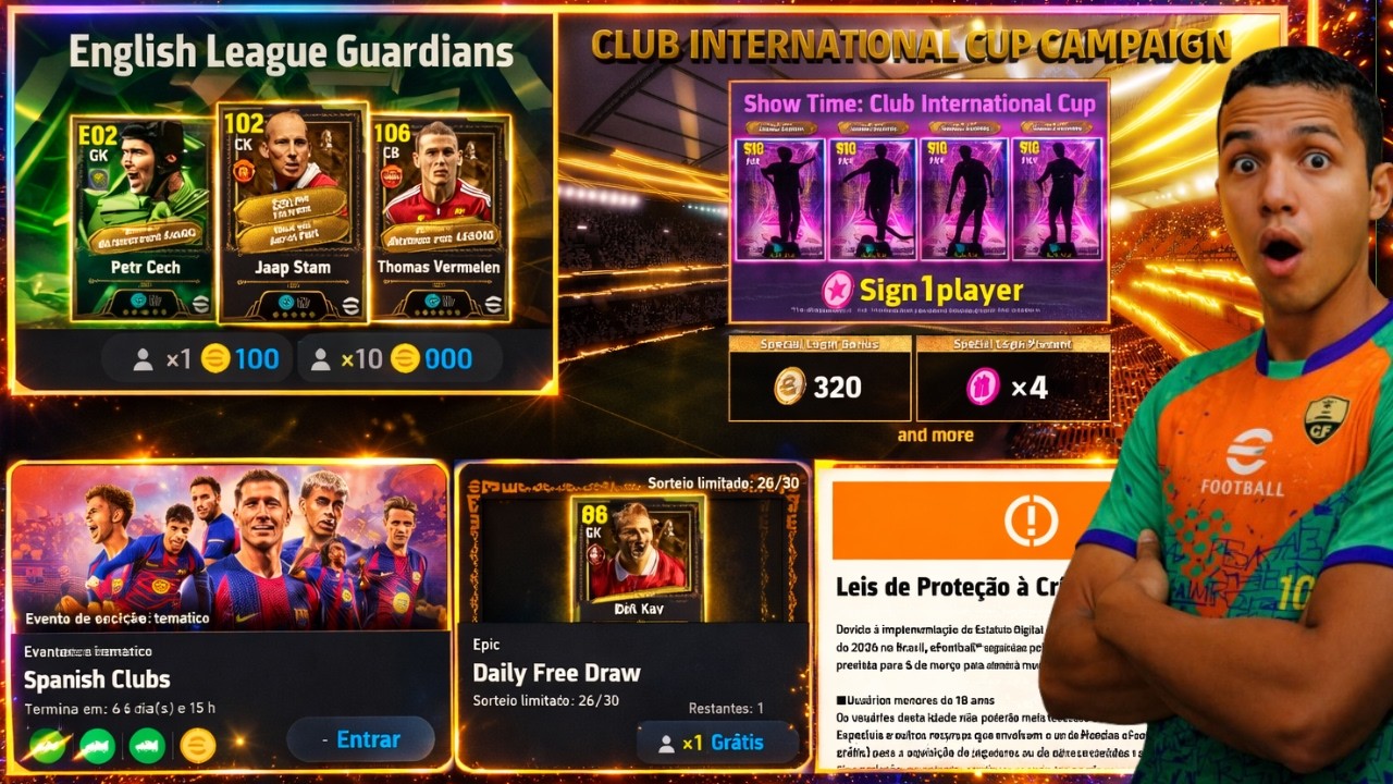 JAAP STAM 107 CHEGOU! 😱 NOVA CAMPANHA + PROBLEMAS CONTINUAM | eFootball 2026