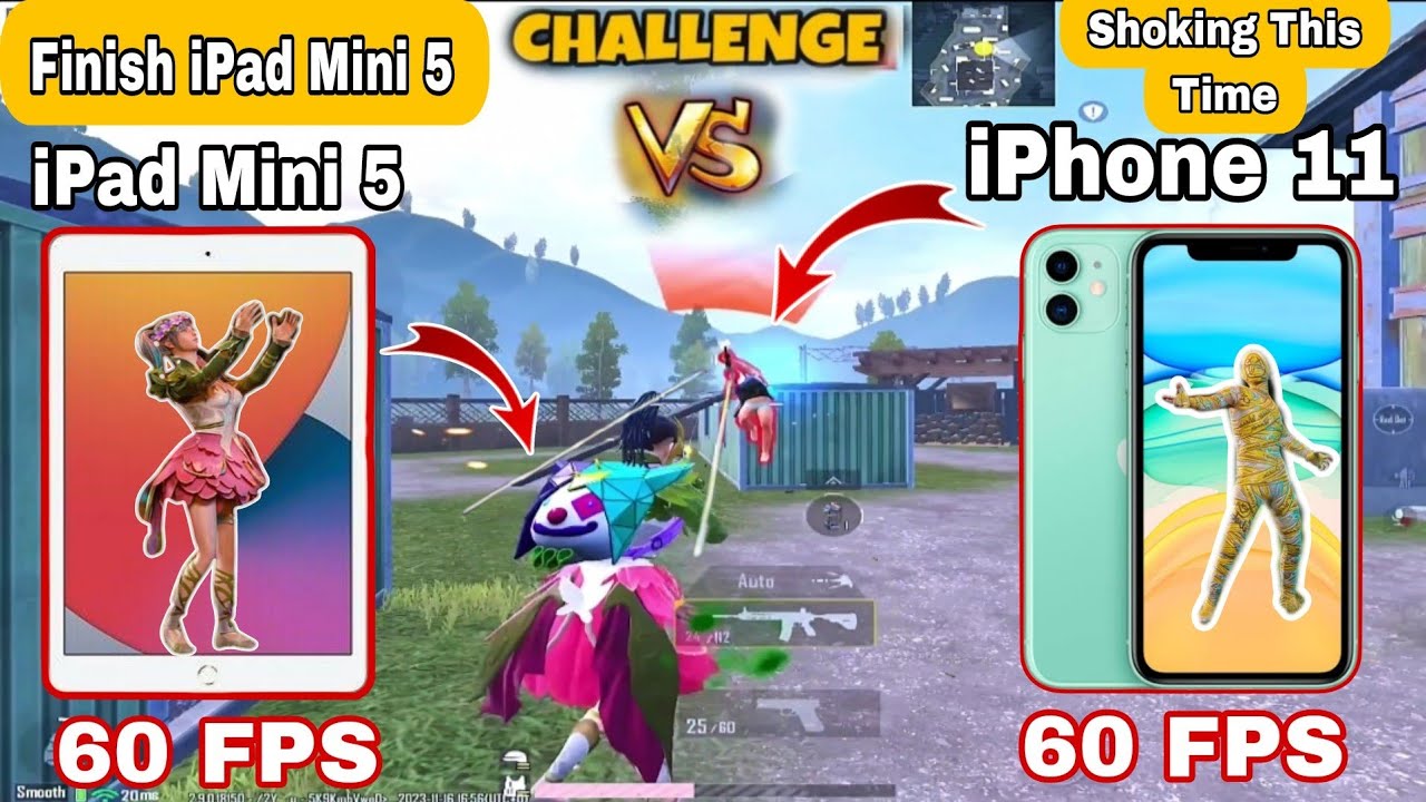 iPad Mini 5 VS iPhone 11 Which is Betterfor PUBG? | 60 FPS vs 60 FPS | PUBG Mobile