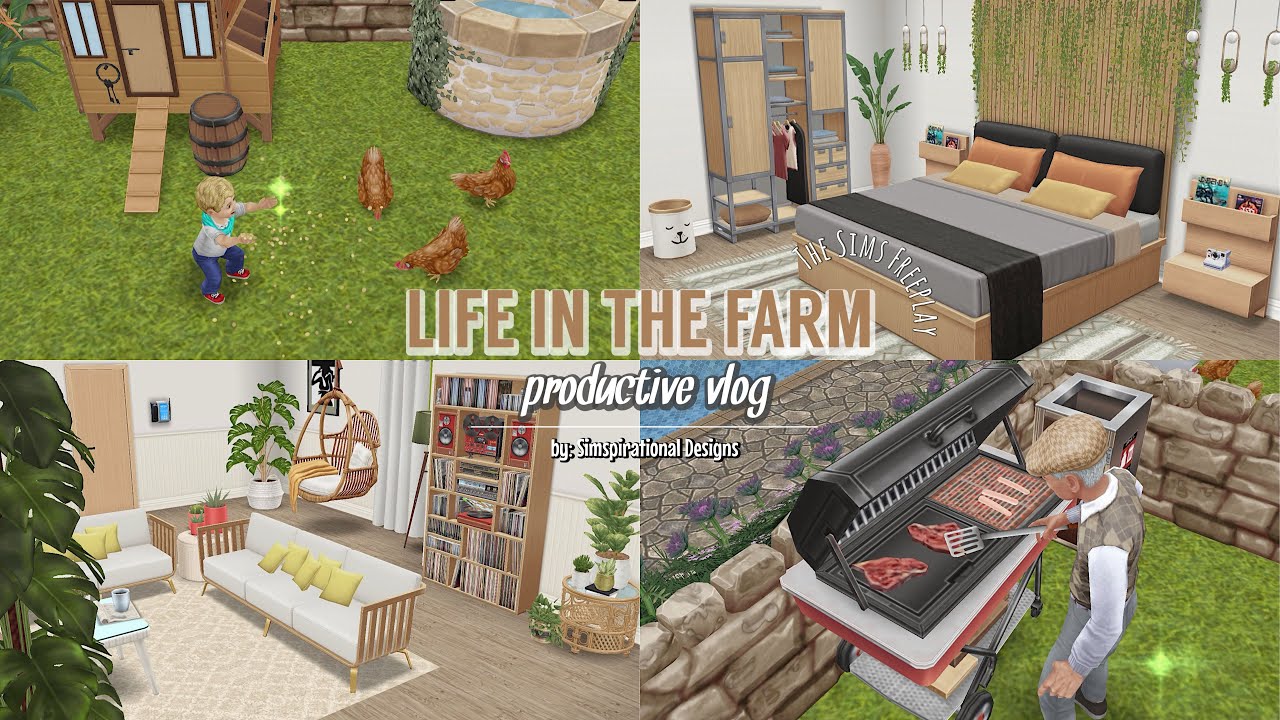 LIFE IN THE FARM VLOG | The Sims Freeplay | Productive Day Vlog | Simspirational Designs