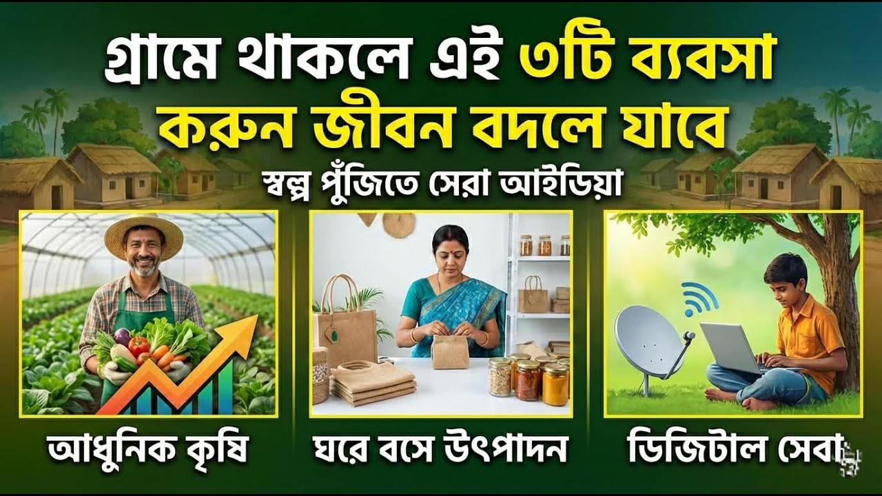 গ্রামে থাকলে এই 3টি Business শুরু করুন | Goru, Poultry & Fish Farming | Life Changing Ideas