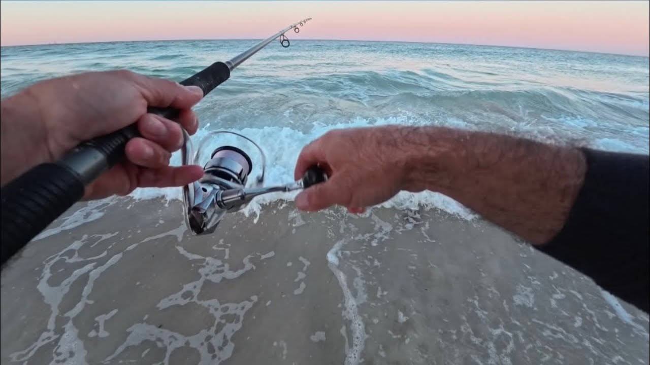 Beach fishing with lures Perth-Wa