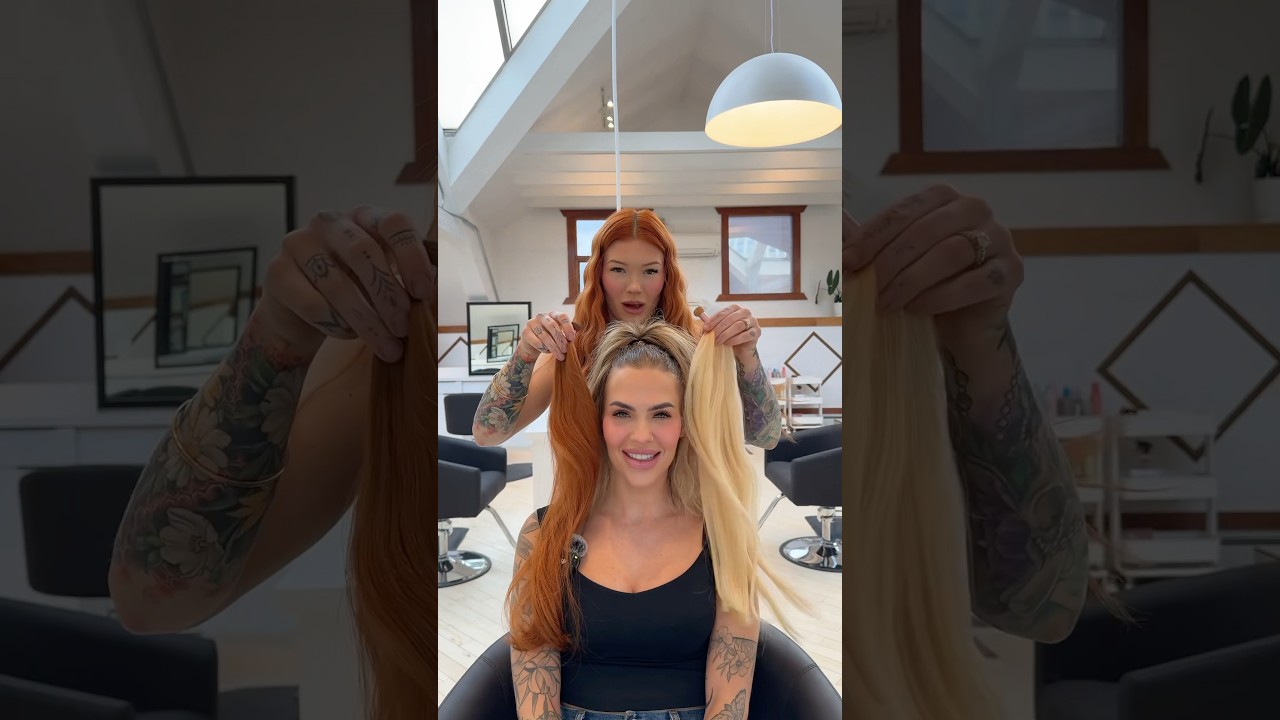 Copper hair transformation #copper #copperhair #copperhaircolor #hairconsultation #hairextensions