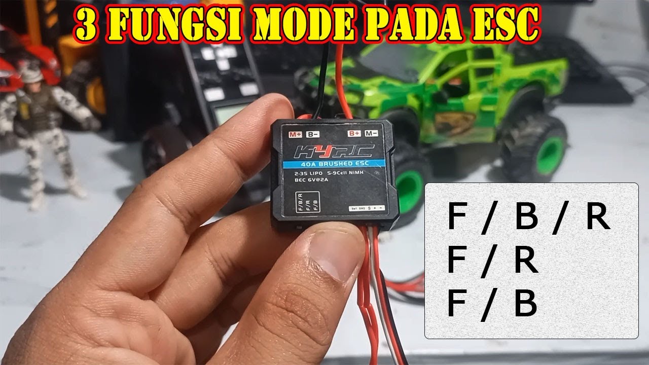 ESC ( Electronic Speed Control )  Penjelasan 3 Fungsi Mode pada ESC Brushed 40 A KYRC
