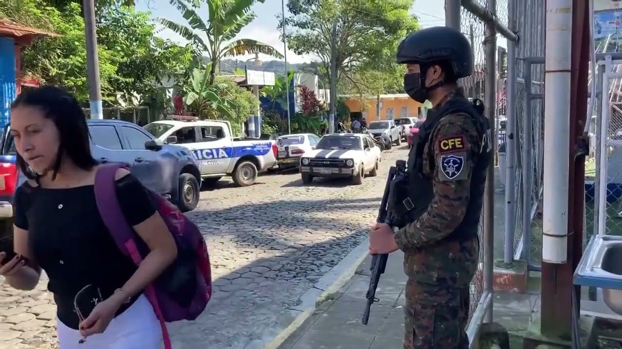 Cerco de seguridad en Comasagua