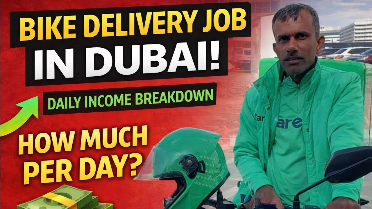 Dubai Careem Bike Driver | ஒரு நாள் வருமானம் & டிப்ஸ் | Real Experience #dubaijobs#uaejobs#jobmarket
