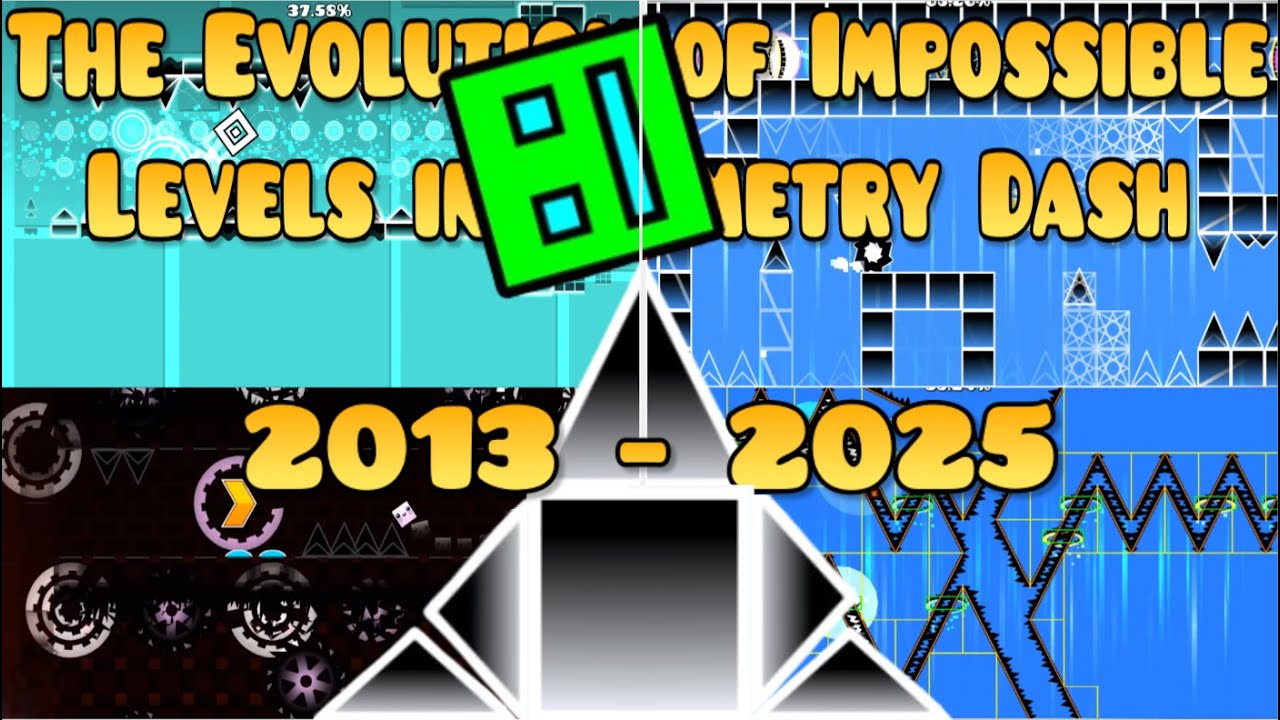 Эволюция невозможных уровней Geometry Dash | 2013 - 2025