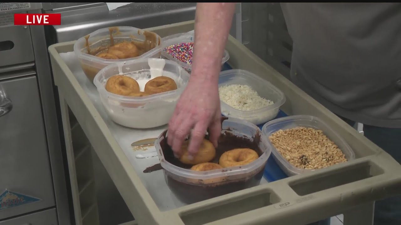 Sneak peak into how donuts are made at the Newton MaidRite
