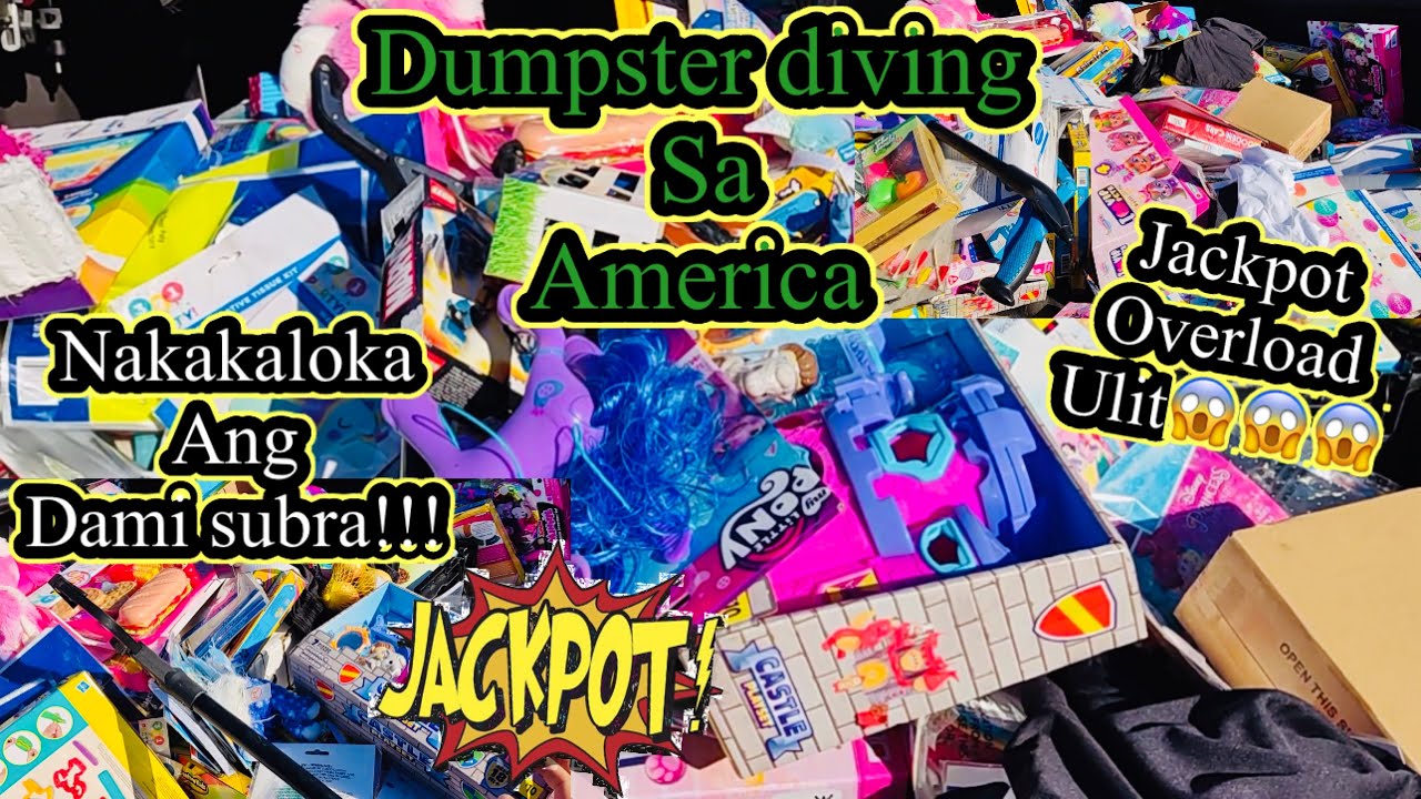 Dumpster diving jackpot na naman pati truck gusto nang sumuko#viral #trending #free #dumpsterdiving