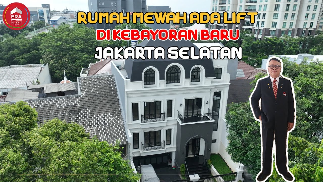 Rumah Baru 4 Lantai ada Lift di Kebayoran Baru, Jakarta Selatan