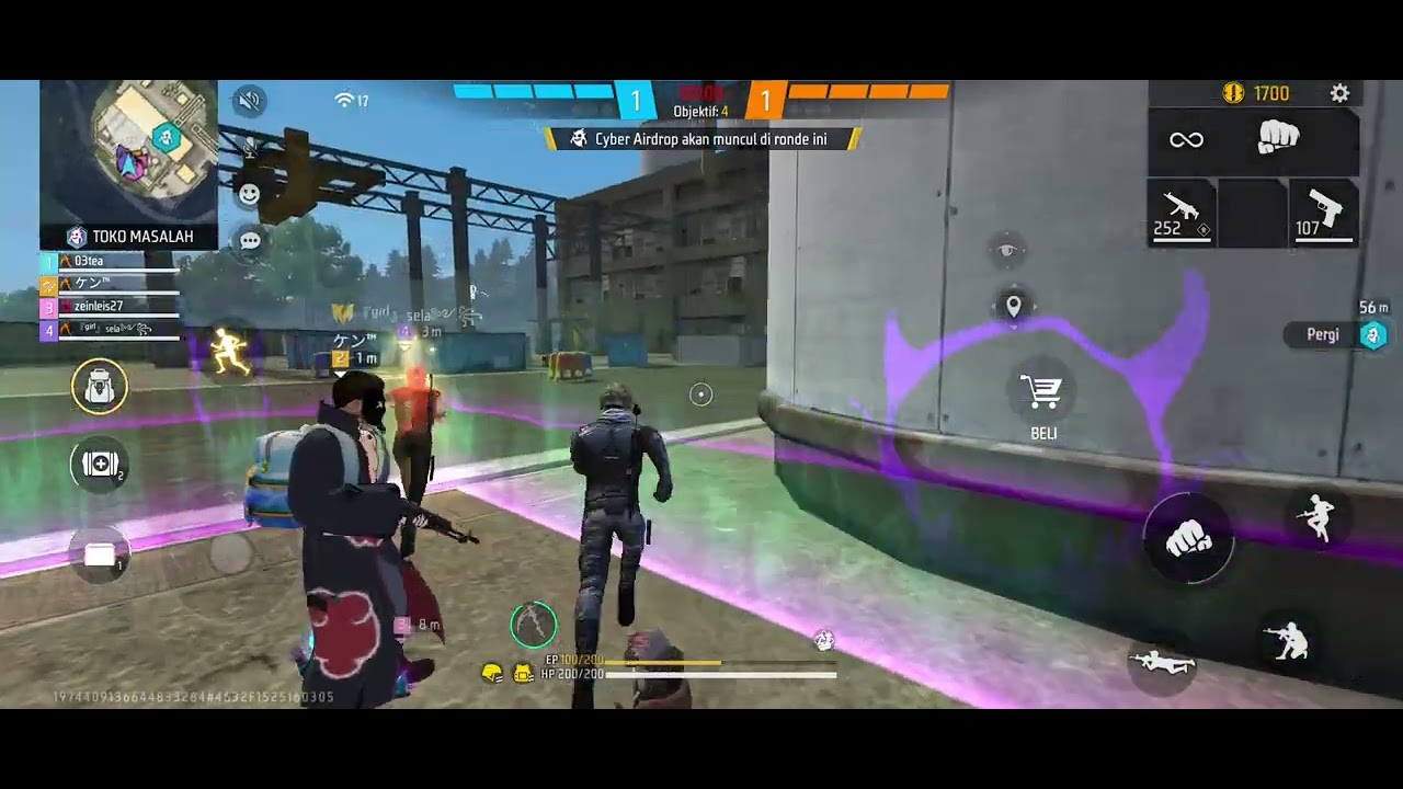 FREE FIRE : MIGUEL MEMASANG GLOO WALL UNTUK MENGHALANGI MUSUH