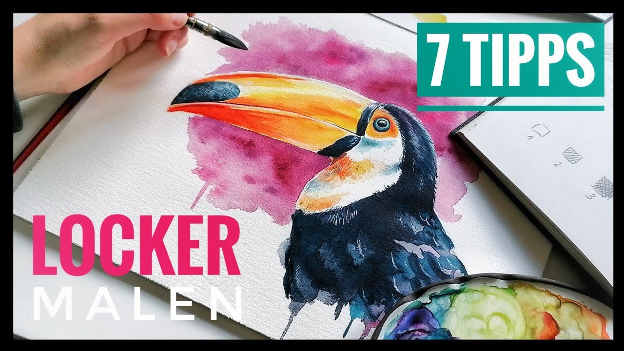 Lockeres Aquarell malen - Aquarell für Anfänger
