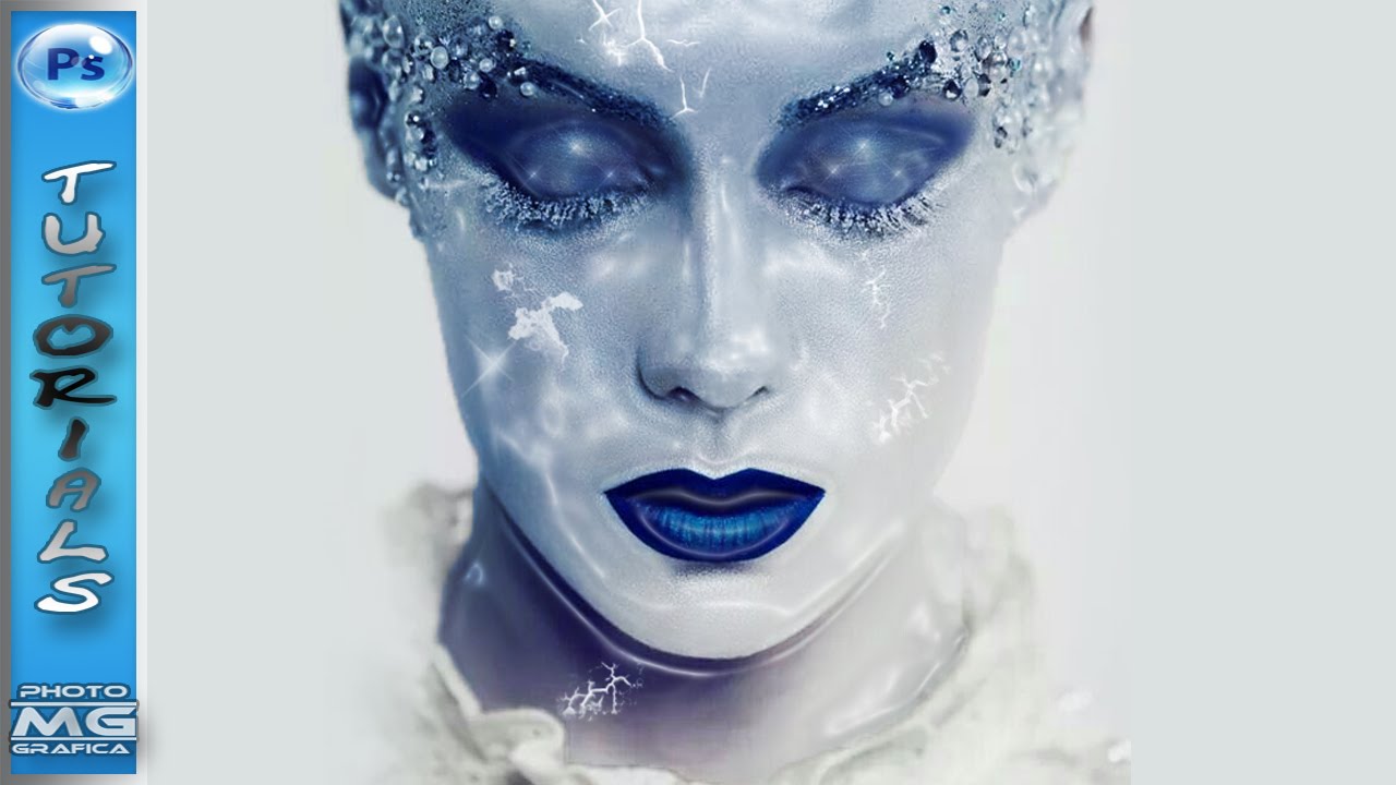 ICE MAKE UP (CINEMATOGRAPHIC) Photoshop CC Tutorial