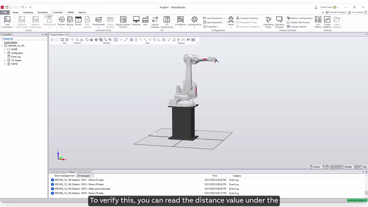 RobotStudio&reg; Tutorial &ndash; Set Task Frame