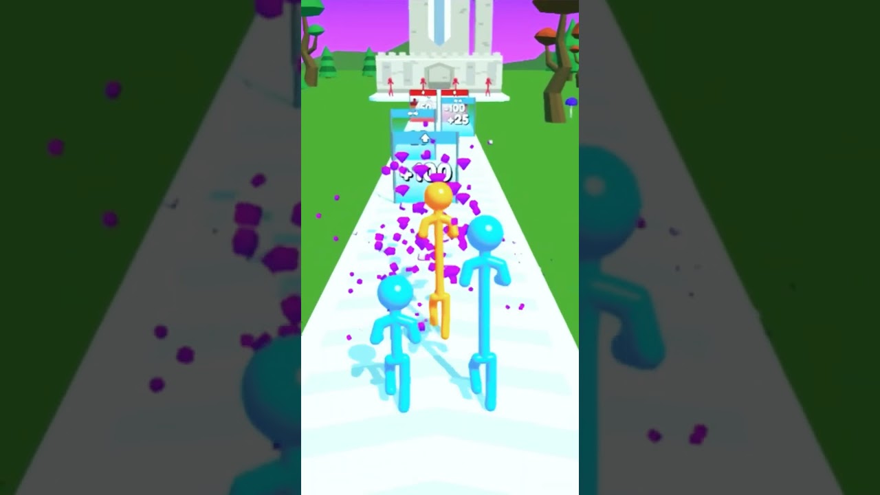 Satisfying mobile games: Tall Man Run, Brick Builder, Sandwich Runner, Ball Run 2048 