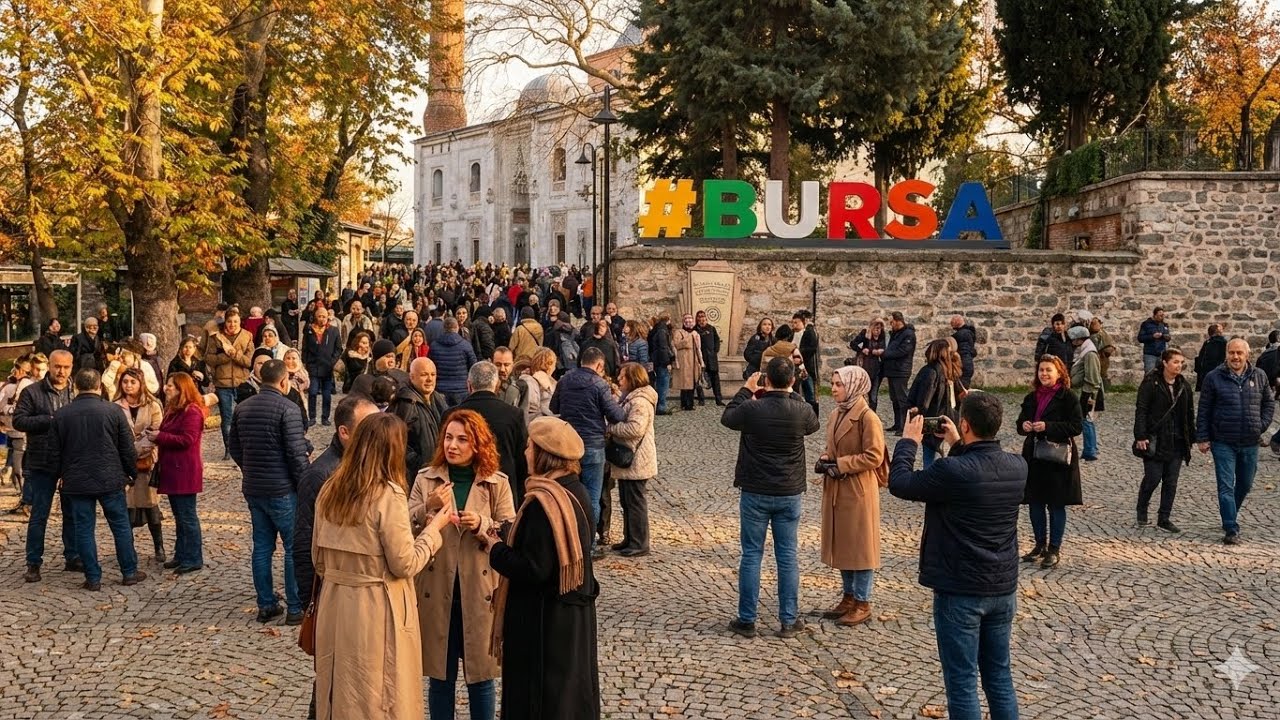 Зелёная мечеть и Зелёный мавзолей Бурсы | Прогулка Walk With Me в атмосфере османского спокойствия