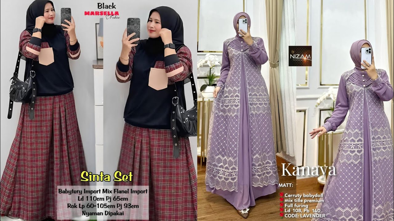 Baju gamis terbaru 2025 2026, baju gamis model sekarang, gamis lebaran pengajian kondangan, part 3