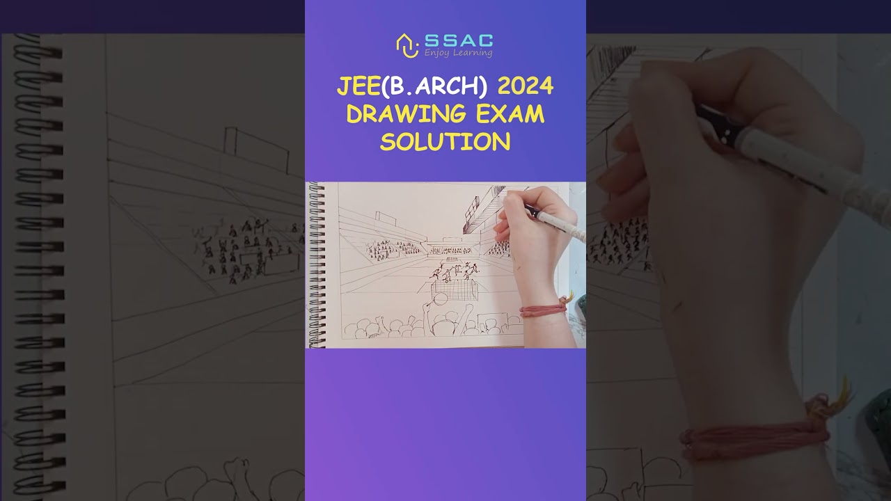 JEE B.Arch 2024 1st Attempt Drawing Question Solution | Call/WhatsApp on +91 8882908615 for coaching