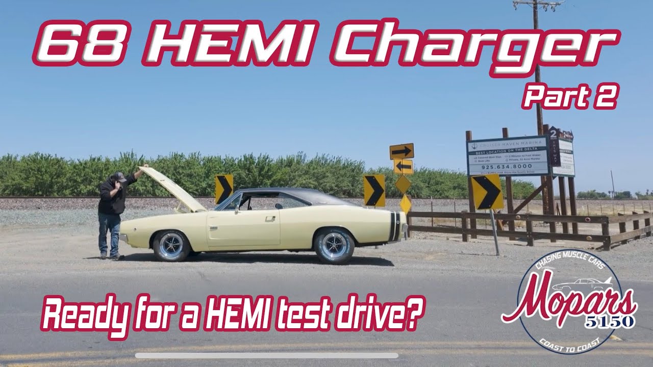 1968 HEMI Charger Test Drive Goes a little Sideways! 😳 Will It Make It back?