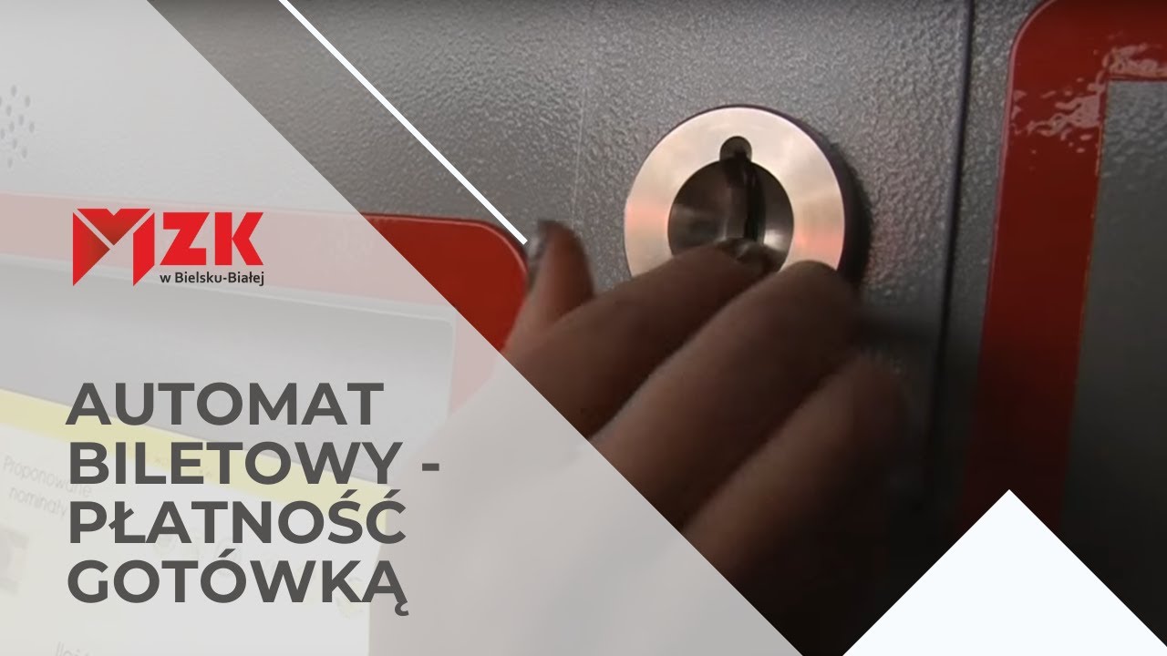 Instruktaż obsługi automatów biletowych - płatność gotówką
