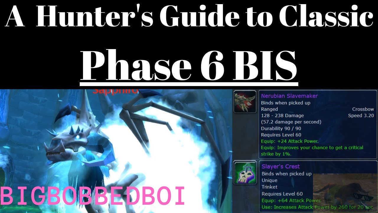 A Hunter's Guide to Phase 6 BIS | WoW Classic Best in Slot - Tutorial