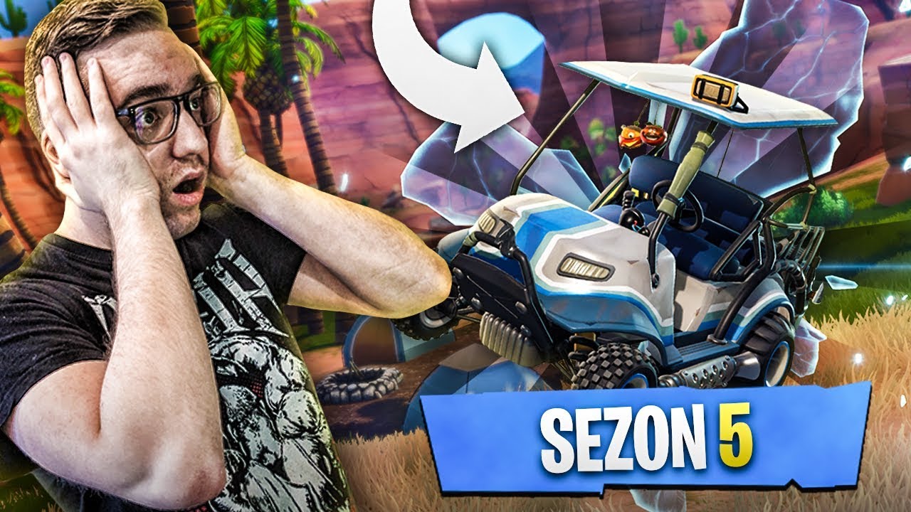JUŻ JEST! 5 SEZON FORTNITE! NOWY POJAZD, KARNET I MAPA!