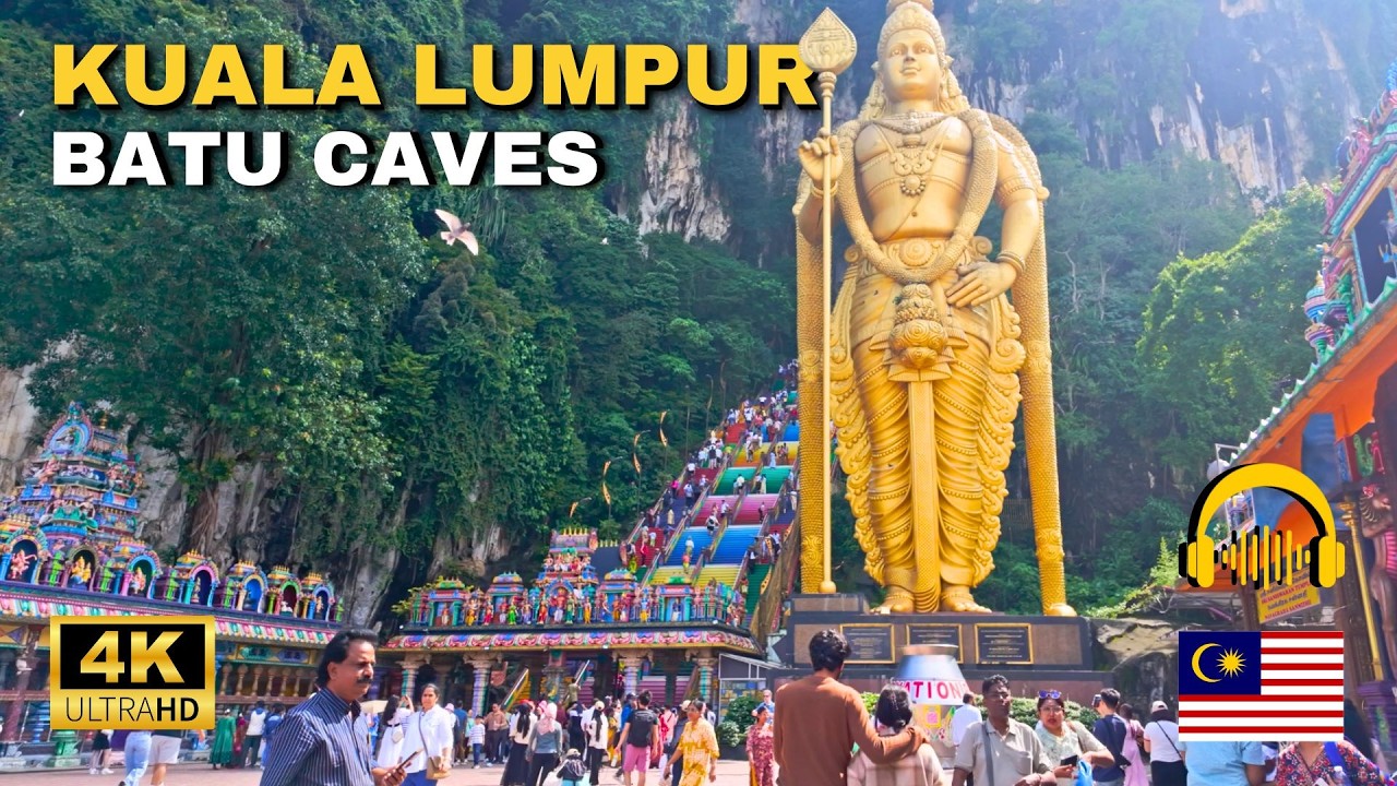 Batu Caves 2025 Walkthrough 🇲🇾 | Stunning Murugan Temple in Kuala Lumpur | 4K