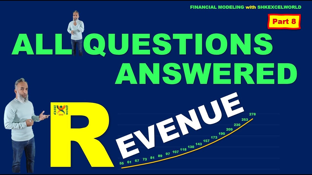 Projecting Revenue in a Financial Model | Part 8 | FM with SHKExcelWorld