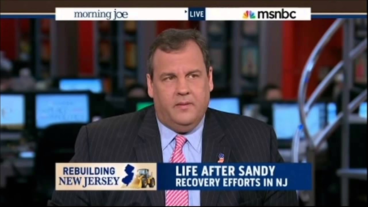 New Jersey Gov. Chris Christie on MSNBC's Morning Joe